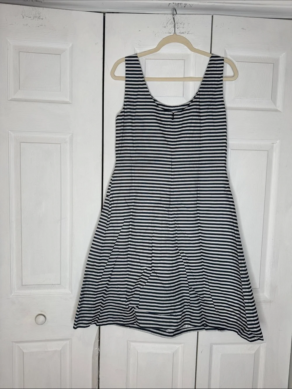 Kate Spade Navy Striped Jillian Bow Front Dress